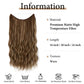 Synthetic Wave Invisible Clip | Hair Extensions Fish Line One Piece