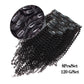 Maxine Afro Kinky Curly Clip-In Human Hair Extension Bundles | Natural Black