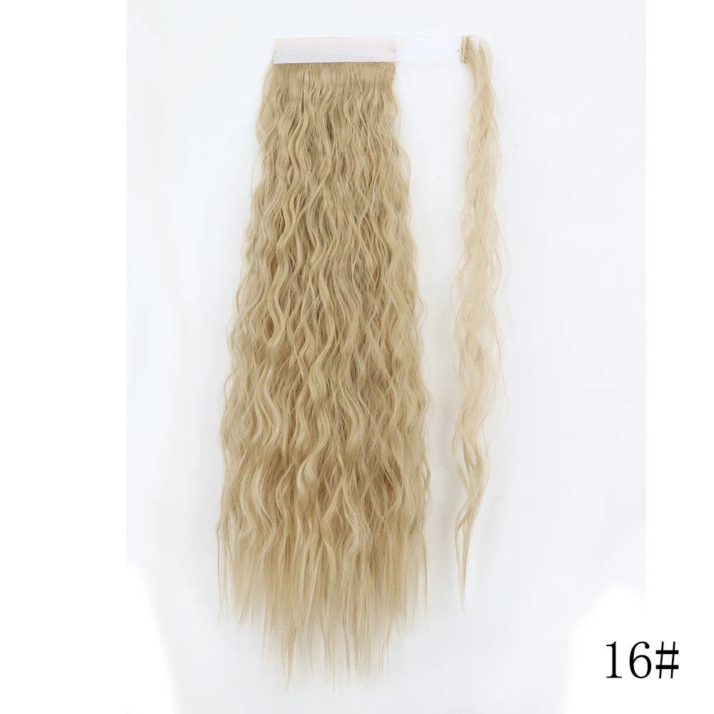 LISI GIRL Synthetic Hair | Long Straight Ponytail Wrap Around Ponytail Clip