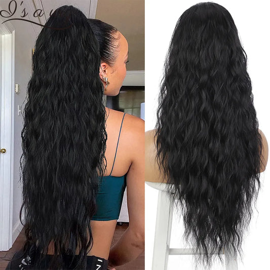 Long Curly Drawstring | Synthetic Ponytails Clip Hair Extensions