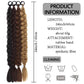 Synthetic Long Twist Braid Ponytail Hair Extensions | 24-Inch Boxing Braided